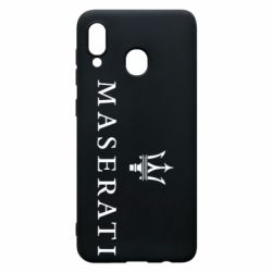 Чехол для Samsung A30 Maserati logo - PrintSalon