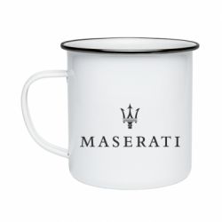 Кружка эмалированная Maserati logo - PrintSalon