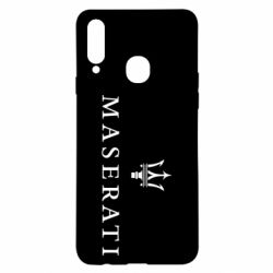 Чехол для Samsung A20s Maserati logo - PrintSalon