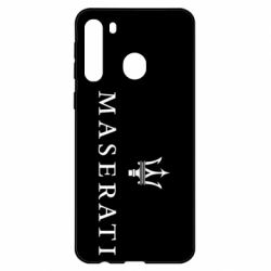 Чехол для Samsung A21 Maserati logo - PrintSalon