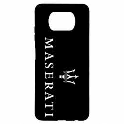 Чехол для Xiaomi Poco X3 Maserati logo - PrintSalon