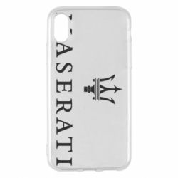 Чехол для iPhone X/Xs Maserati logo - PrintSalon