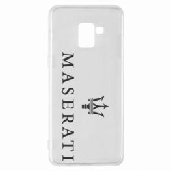 Чехол для Samsung A8+ 2018 Maserati logo - PrintSalon