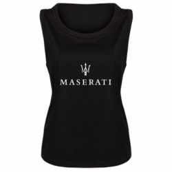 Женская майка Maserati logo - PrintSalon