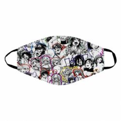 Маска багаторазова Ahegao anime characters manga - PrintSalon