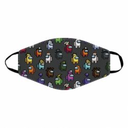 Маска многоразовая Among Us Pattern - PrintSalon