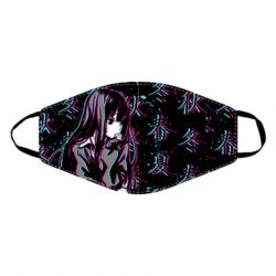 Маска багаторазова Anime Girl Glitch - PrintSalon