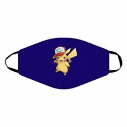 Маска многоразовая Ash's hat Pikachu - PrintSalon
