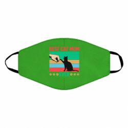 Маска многоразовая Best cat mom ever - PrintSalon