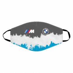 Маска многоразовая BMW logo and gray background - PrintSalon