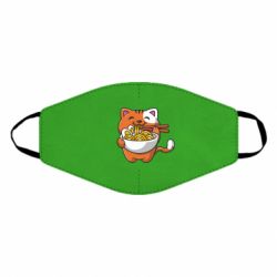 Маска многоразовая Cat and Ramen - PrintSalon