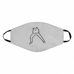 Маска многоразовая Cat in pants - PrintSalon