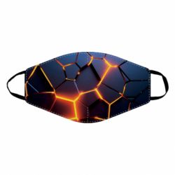 Маска багаторазова Cracked Blocks - PrintSalon