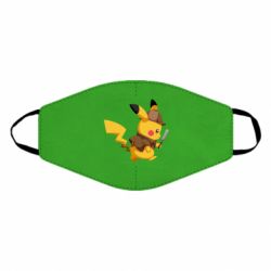 Маска многоразовая Cute Detective Pikachu - PrintSalon