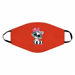 Маска многоразовая Cute raccoon - PrintSalon
