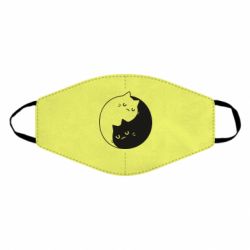 Маска многоразовая Cute yin yang cats - PrintSalon
