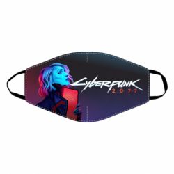 Маска багаторазова Cyberpunk Girl Portrait - PrintSalon