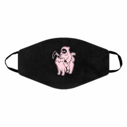 Маска багаторазова Death and cat - PrintSalon