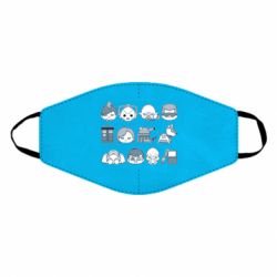 Маска многоразовая Doctor who icons - PrintSalon