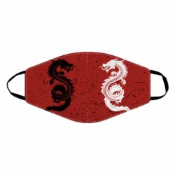 Маска багаторазова Dragons Black White - PrintSalon