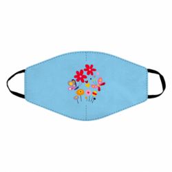 Маска многоразовая Flowers and Butterflies - PrintSalon