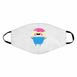 Маска многоразовая Funny cupcake with smile - PrintSalon