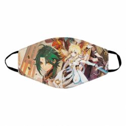 Маска многоразовая Genshin Impact Characters - PrintSalon