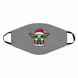 Маска многоразовая Grogu Santa Claus - PrintSalon