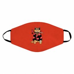 Маска многоразовая Japanese Akatsuki cat - PrintSalon