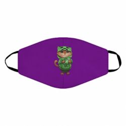 Маска многоразовая Кот Майнкрафт - PrintSalon