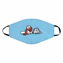 Маска многоразовая Кот Саймона Зима - PrintSalon