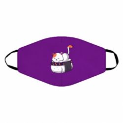Маска многоразовая Котик. Суши-кровать - PrintSalon