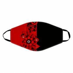 Маска багаторазова Червоні квіти - PrintSalon