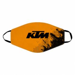 Маска многоразовая KTM and grunge background - PrintSalon