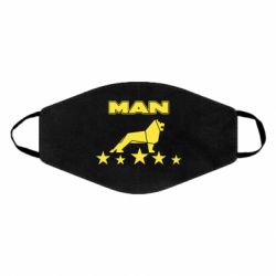 Маска многоразовая Man lion and stars - PrintSalon