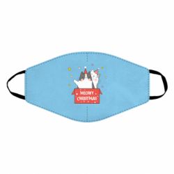 Маска многоразовая Meowy Christmas ( present box ) - PrintSalon