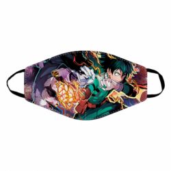 Маска многоразовая My hero academy Izuku Midoriya-PrintSalon Маска многоразовая My hero academy Izuku Midoriya