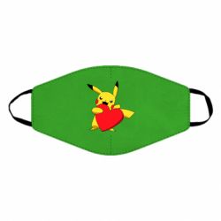 Маска многоразовая Pikachu Heart - PrintSalon
