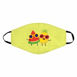 Маска многоразовая Pineapple with watermelon - PrintSalon