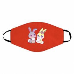 Маска многоразовая Rabbits In Love - PrintSalon