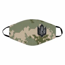 Маска многоразовая РУССКИЙ ВОЕННЫЙ КОРАБЛЬ ІДІ НА ХУЙ! ВСУ - PrintSalon