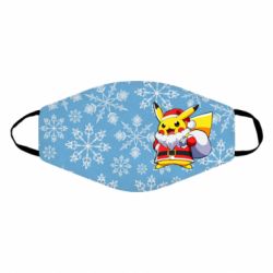 Маска багаторазова Santa Claus Pikachu - PrintSalon