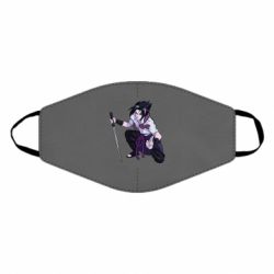 Маска многоразовая Sasuke with katana - PrintSalon