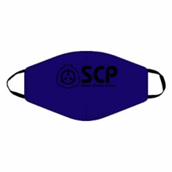 Маска багаторазова SCP logo text - PrintSalon