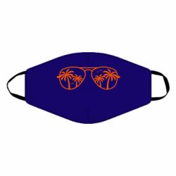 Маска многоразовая Sunglasses And Palm Trees - PrintSalon