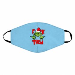 Маска многоразовая The grinch f*ck them - PrintSalon