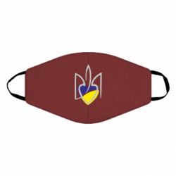 Маска для лица Ukrainian heart - PrintSalon