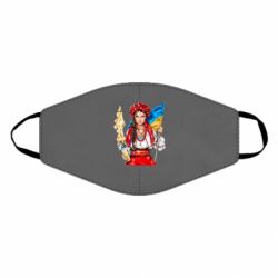 Маска многоразовая Украинская девушка в венку - PrintSalon