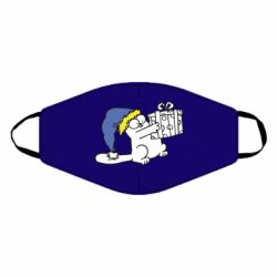 Маска многоразовая Украинский кот саймона с подарком - PrintSalon