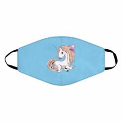 Маска многоразовая Unicorn with bow tie - PrintSalon
